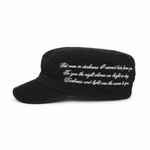“BUT EVEN IN DARKNESS I CANNOT HIDE FROM YOU” MILITARY HAT